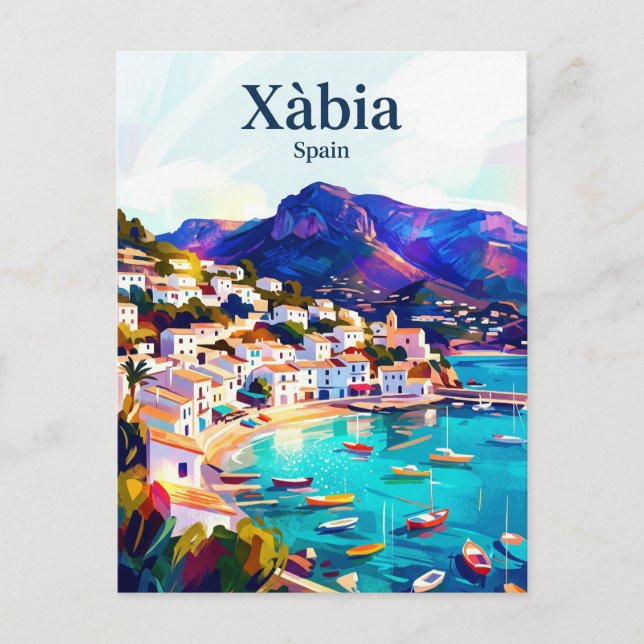 Cartão Postal Xàbia Espanha (Frente)