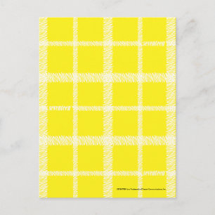 Cartão Postal Xadrez amarelo