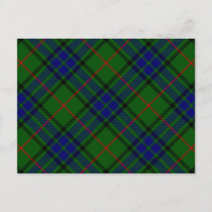 Cartão Postal Xadrez azul-tartan Lauder