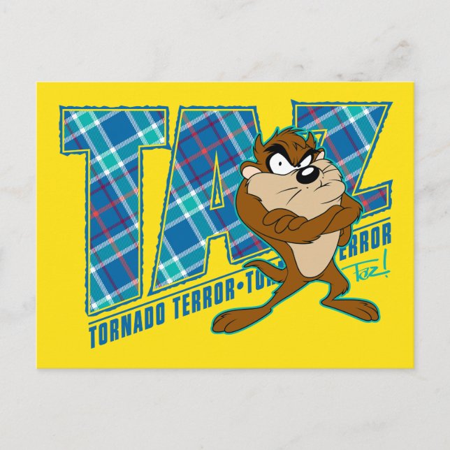 Cartão Postal XADREZ de erro Tornado TAZ™ (Frente)