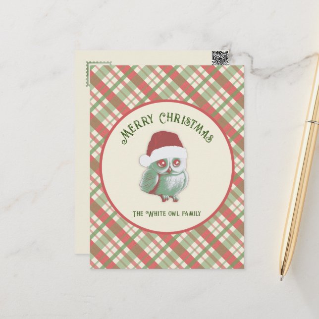 Cartão Postal Xadrez de Natal eterno (Frente/Verso In Situ)