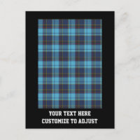 Xadrez de tartan azul