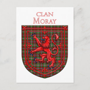 Cartão Postal Xadrez Escocês do Tartã de Moray de Abercairny