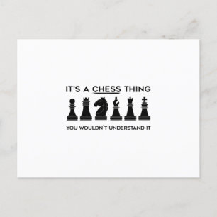 Cartão Postal Xadrez Gift   Chess Player Chessboard Chess Club