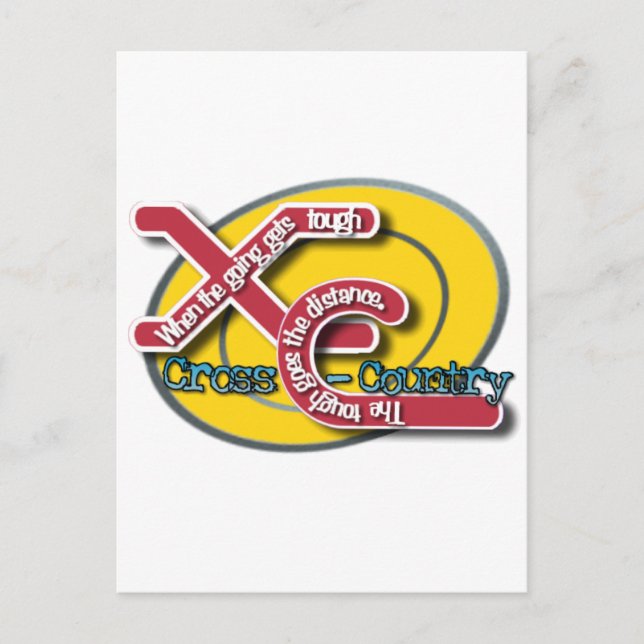 CARTÃO POSTAL XC TOUGH MOTTO - PAÍS CRUZADO (Frente)