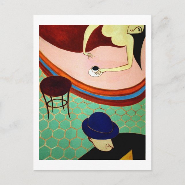 Cartão Postal Xícara de café (Frente)