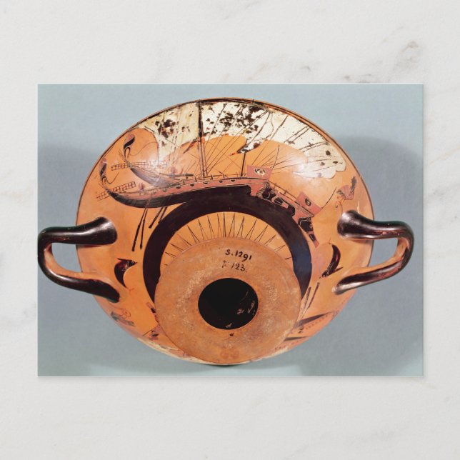 Cartão Postal Xícara de preto-plástico (Frente)