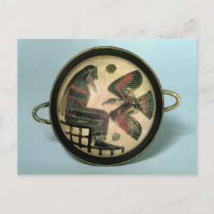 Cartão Postal Xícara laconiana representando Zeus e águia