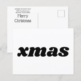 Cartão Postal Xmas de Orçamento