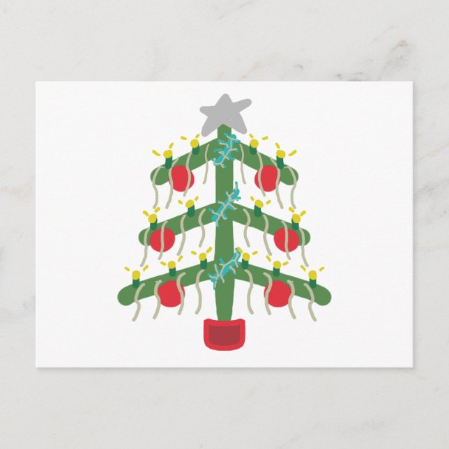 Cartão Postal Xmas Tree (Frente)