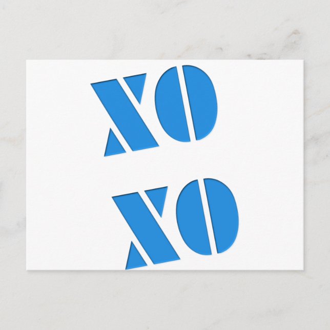 CARTÃO POSTAL XO XO (Frente)