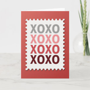 Cartão Postal Xoxo de Coração