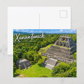Cartão Postal Xunantunich Belize sítio arqueológico maia