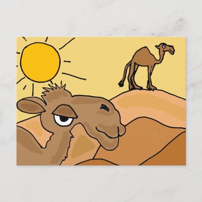 Cartão Postal XX- Camelo na Arte Folclórica do Deserto (Frente)