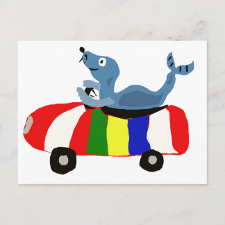 Cartão Postal XX - Carro De Bola De Praia Engraçado