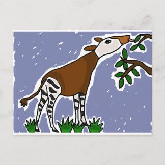 Cartão Postal XX- Cartoon de Arte de Okapi