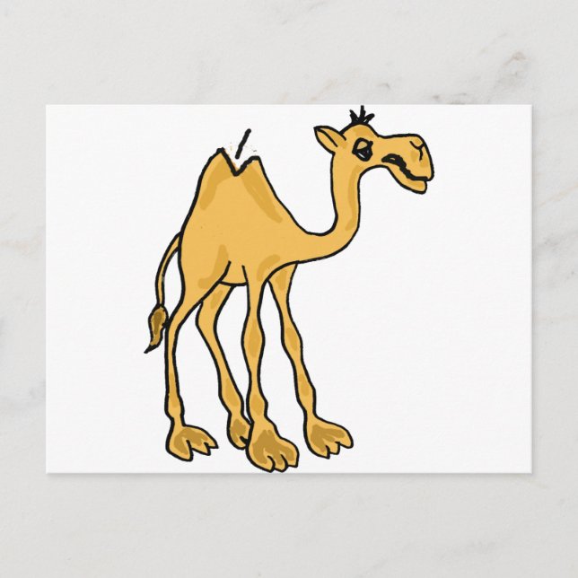Cartão Postal XX - Cartoon Engraçado Camel (Frente)