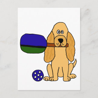 Cartão Postal XX - Cartoon Paniel de Cocker-Pickleball