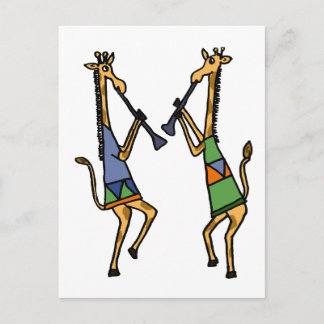 Cartão Postal XX - Girafas dançantes