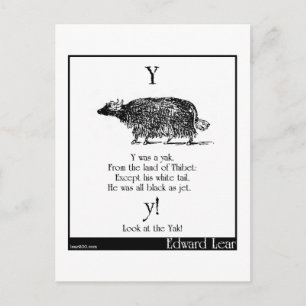 Cartão Postal Y era um iaque