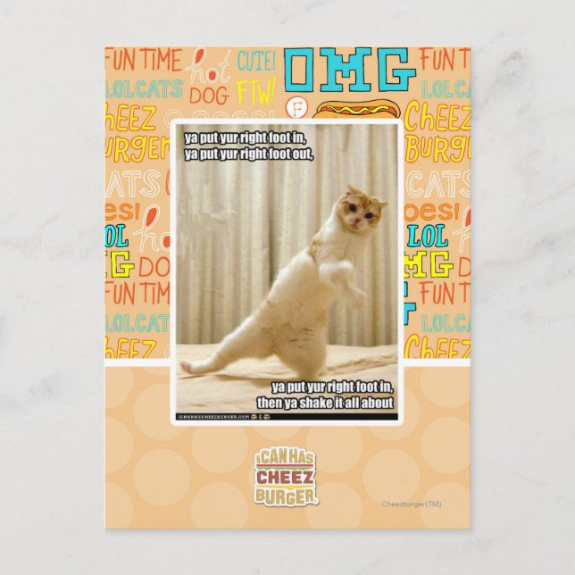 Cartão Postal Ya put yur right foot in, ya put yur right foot ou (Frente)