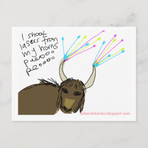 Cartão Postal Yak Cósmico #3