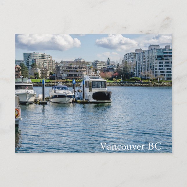 Cartão Postal Yaletown City Roundhouse Vancouver BC (Frente)