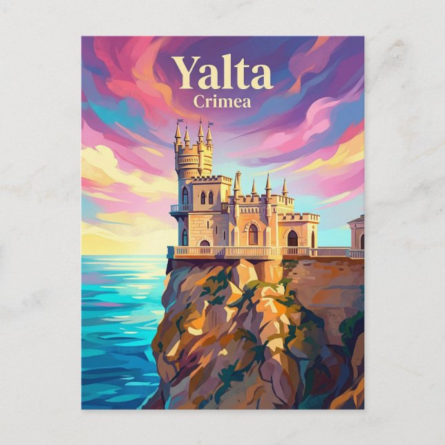 Cartão Postal Yalta Crimeia (Frente)