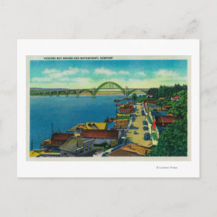 Cartão Postal Yaquina Bay Bridge e waterfront Newport, OR