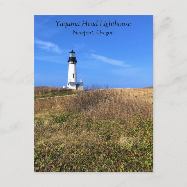 Cartão Postal Yaquina Head Lighthouse, Newport, Oregon Postcard (Frente)