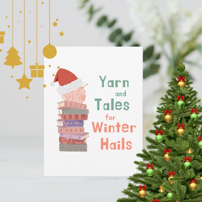 Cartão Postal Yarn and Tales for Winter Hails Christmas  (Criador carregado)