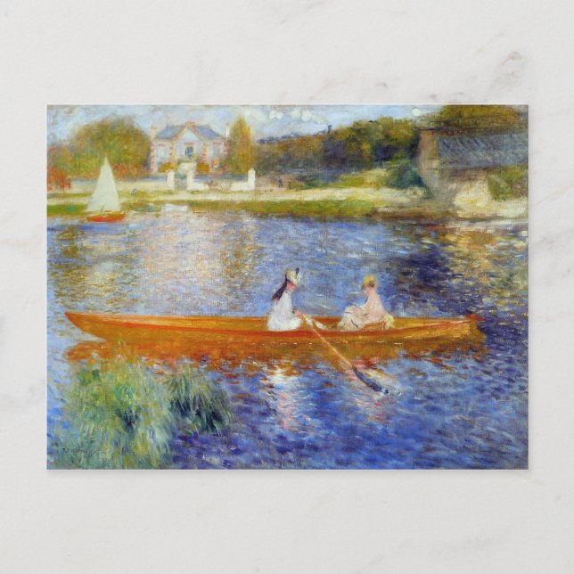 Cartão Postal Yawl de Pierre-Auguste Renoir (Frente)