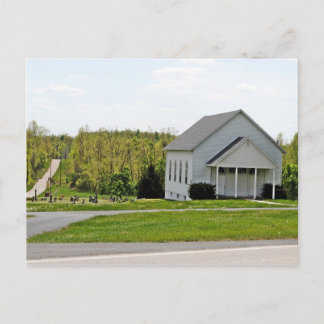 Cartão Postal Yeakley Chapel e Cemitério na Rota 66