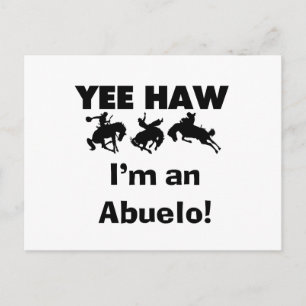 Cartão Postal Yee Haw eu sou um Camisetas e Presentes do Vovô