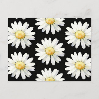 Cartão Postal Yellow Dotted Daisy's