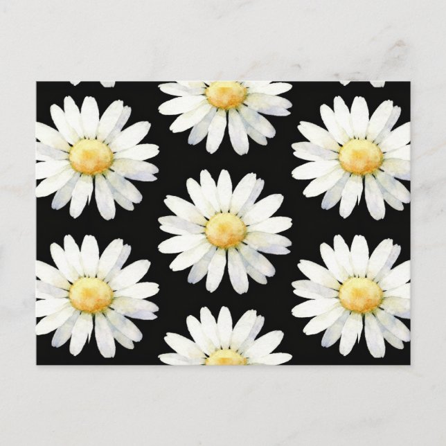 Cartão Postal Yellow Dotted Daisy's (Frente)