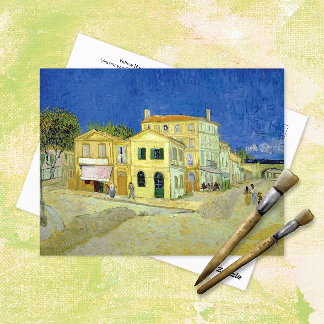 Cartão Postal Yellow House Arles França Vincent van Gogh (Criador carregado)
