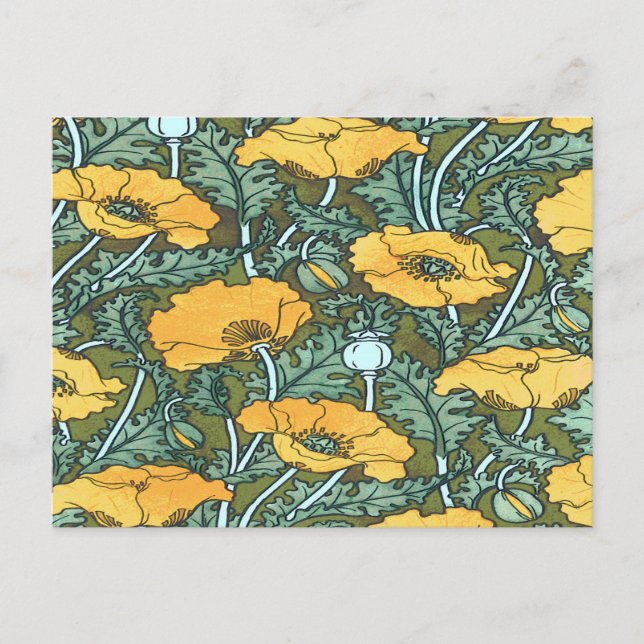 Cartão Postal Yellow Poppy (Frente)