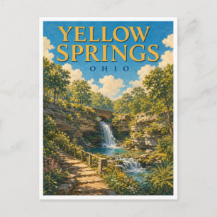 Cartão Postal Yellow Springs Ohio Glen Helen GeoSaga