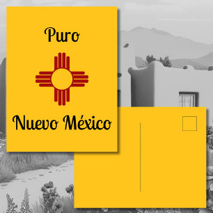 Cartão Postal Yellow Zia Sun Puro Nuevo México
