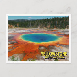 Cartão Postal Yellowstone Grand Prismatic Photo