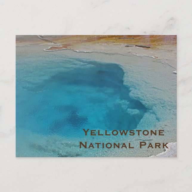 Cartão Postal Yellowstone Stunning Blue Piscina Photo National P (Frente)