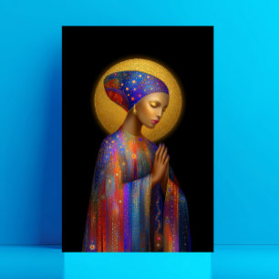 Cartão Postal Yemaya Deusa of Love Protection Retrato de cura