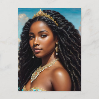 Cartão Postal Yemaya Water Goddese Orisha Art