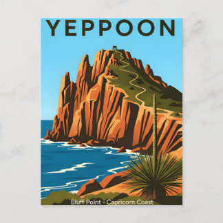 Cartão Postal Yeppoon Queensland Austrália Viagem Antiga
