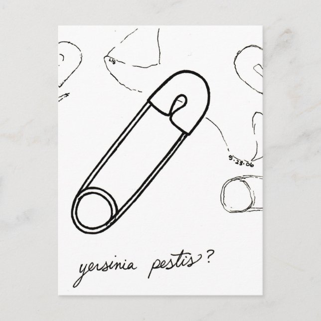 Cartão postal Yersinia Pestis (Frente)