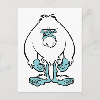 Cartão Postal Yeti desapontado