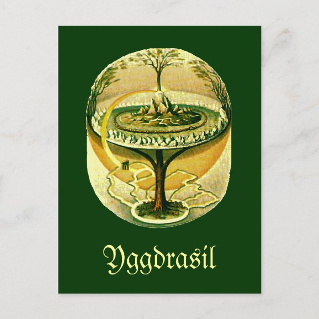 Cartão Postal Yggdrasil, Árvore Da Vida (Frente)