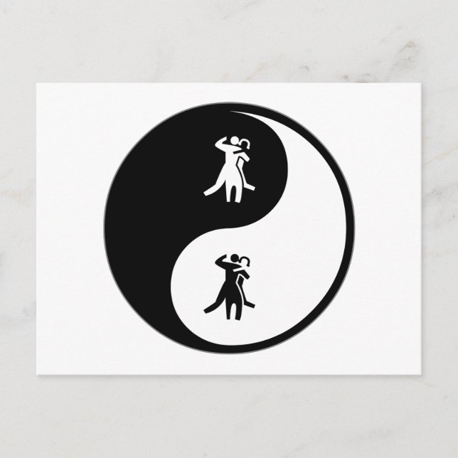 Cartão Postal Yin Yang Dance (Frente)