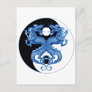 Cartão Postal Yin Yang Dragon 2
